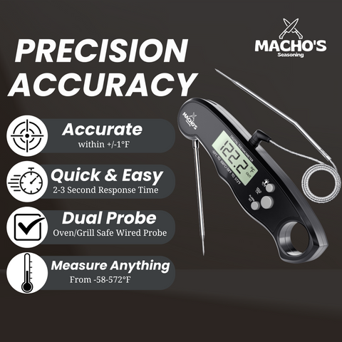 Dual Probe Instant Read Digital Meat Thermometer